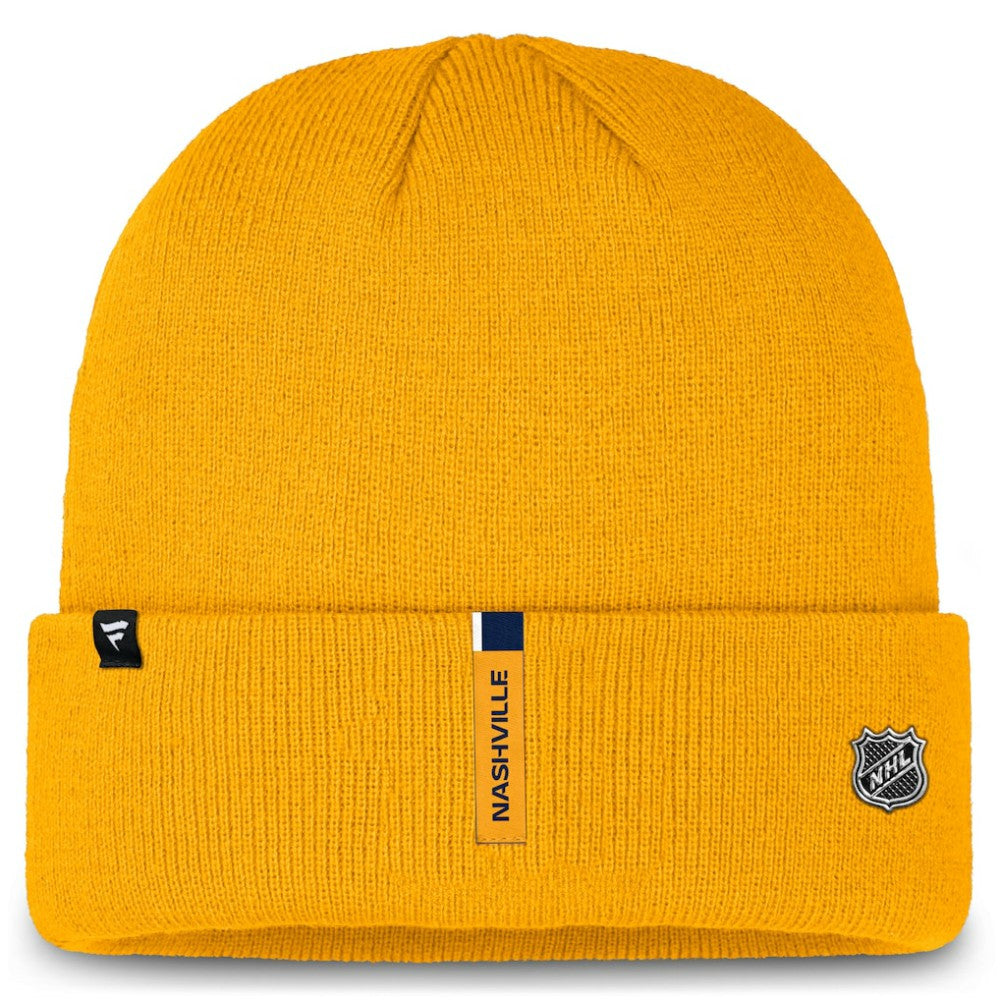 Nashville Predators Fanatics Authentic Pro Cuffed Knit Hat