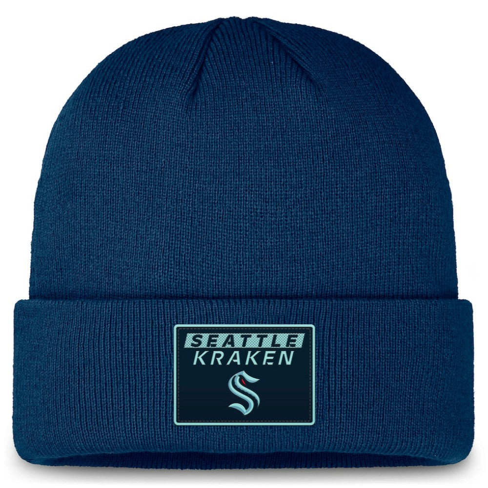 Seattle Kraken Fanatics Authentic Pro Cuffed Knit Hat