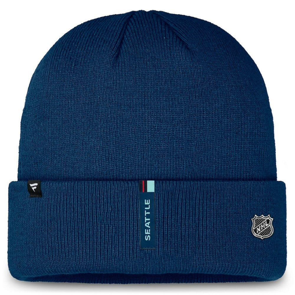Seattle Kraken Fanatics Authentic Pro Cuffed Knit Hat