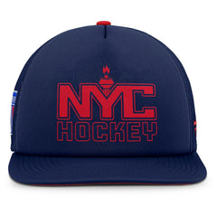 New York Rangers Fanatics Authentic Pro Hometown Rink Foam Trucker Snapback Hat