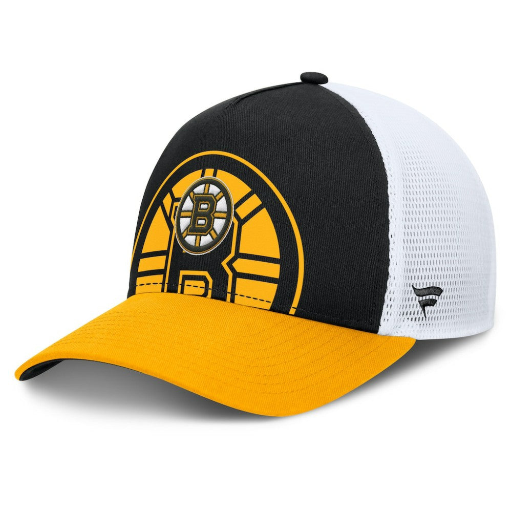 Boston Bruins Fanatics Authentic Pro A-Frame Rink Adjustable Hat