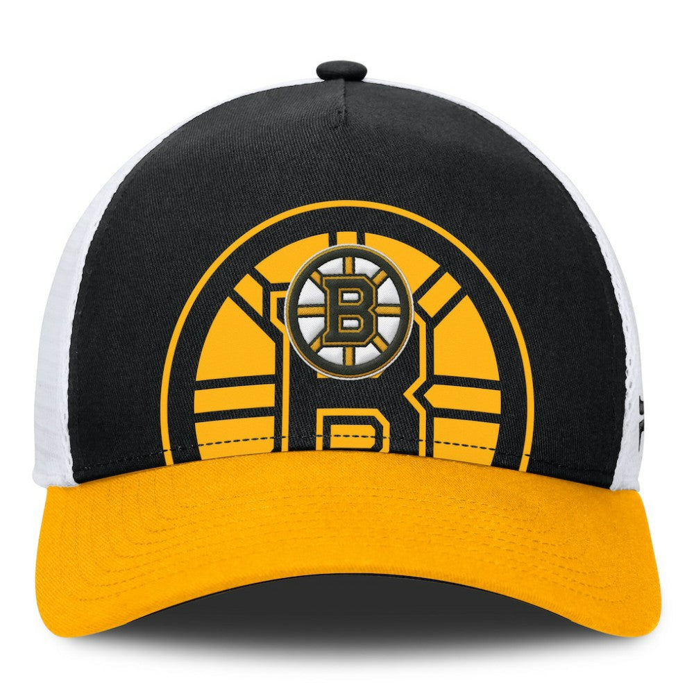 Boston Bruins Fanatics Authentic Pro A-Frame Rink Adjustable Hat
