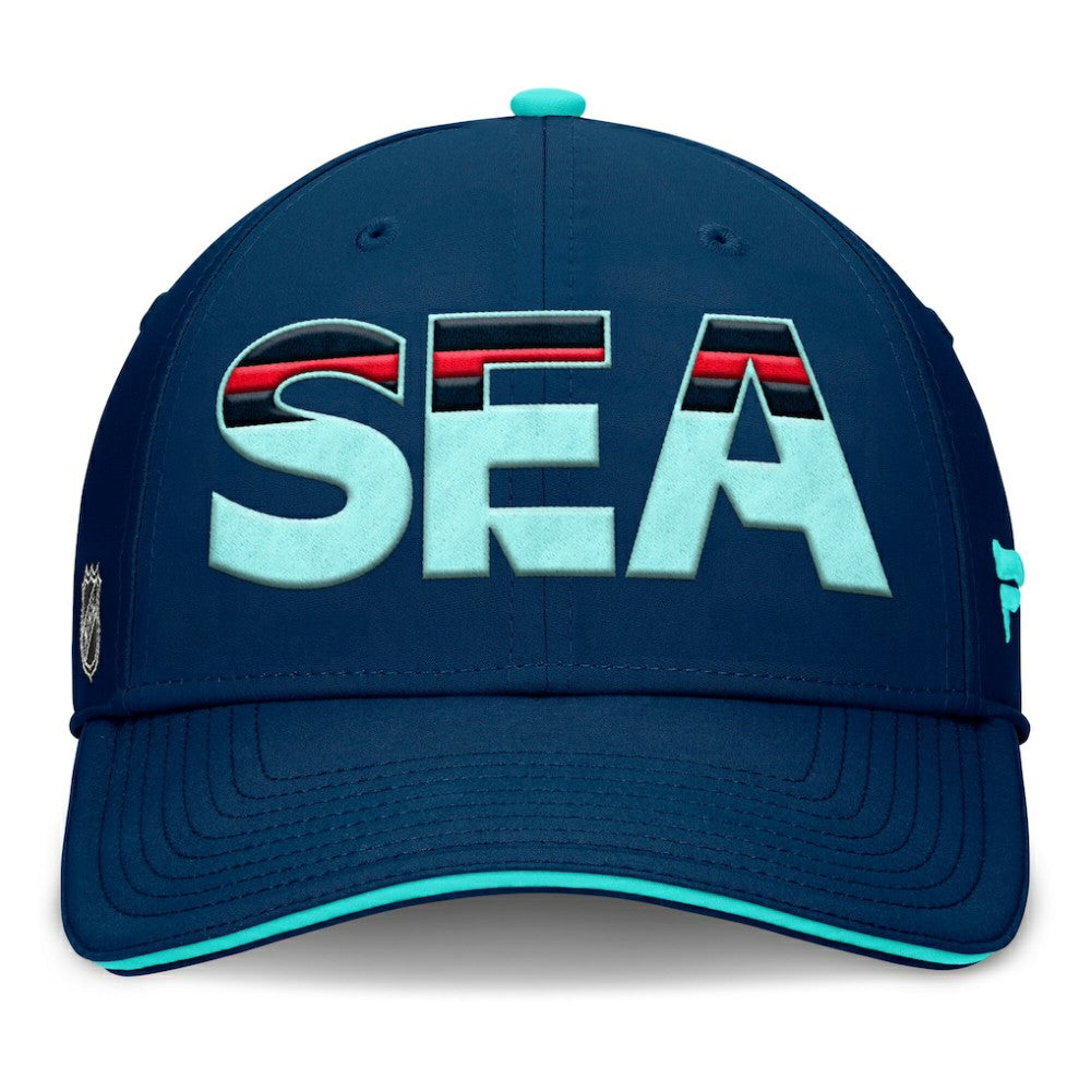Seattle Kraken Fanatics Authentic Pro Rink Team Code Flex Hat