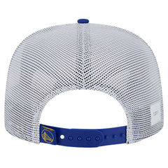 Golden State Warriors Puff Print Team Code A-Frame 9FIFTY Trucker Snapback Hat sale - Royal | New Era discount