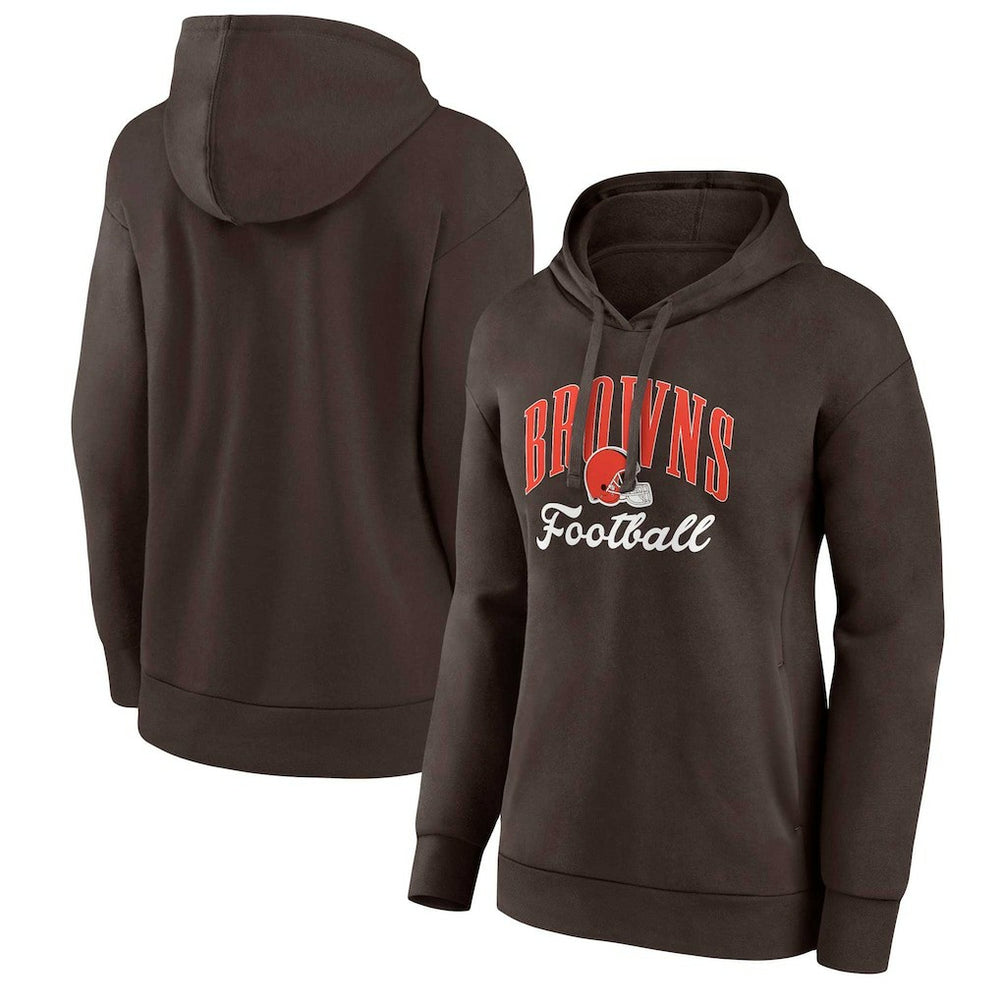 NFL Cleveland Browns Women's Victory Script Pullover Hoodie