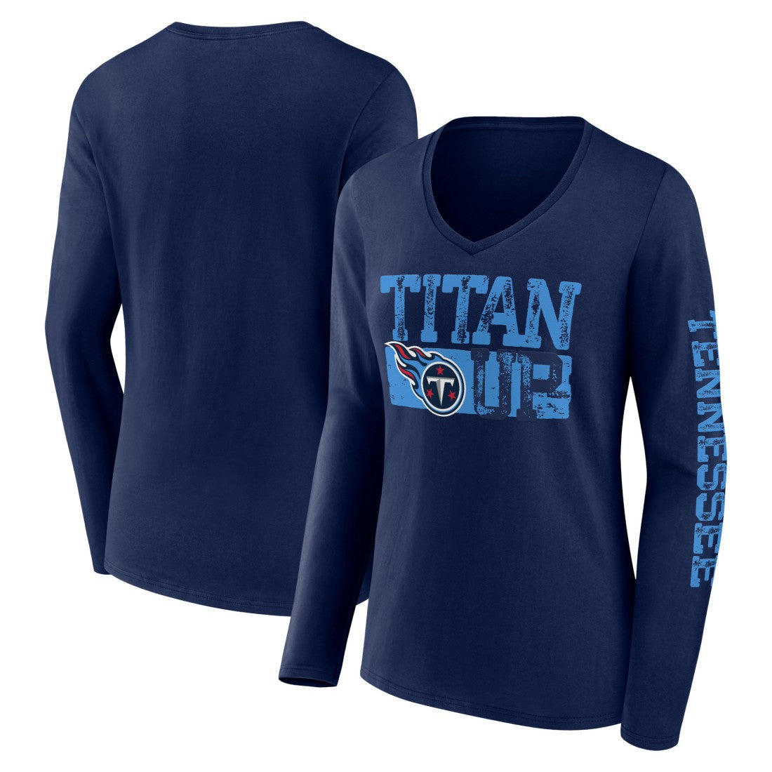 NFL Tennessee Titans Hometown Sweep Long Sleeve V-Neck T-Shirt