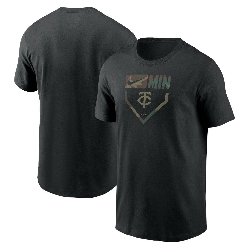 Minnesota Twins Camo T-Shirt - Black | Nike