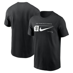 San Francisco Giants Fashion Graphic Swoosh T-Shirt - Black | Nike