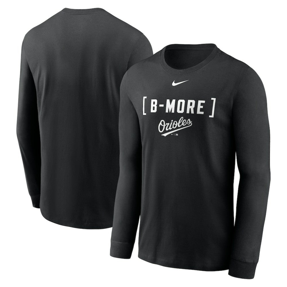 Baltimore Orioles Local Nickname Long Sleeve T-Shirt - Black | Nike