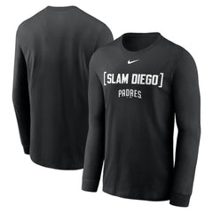 San Diego Padres Local Nickname Long Sleeve T-Shirt - Black | Nike