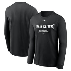 Minnesota Twins Local Nickname Long Sleeve T-Shirt - Black | Nike