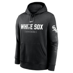 Chicago White Sox Fashion Club Pullover Hoodie - Black | Nike