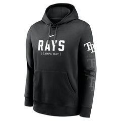 Tampa Bay Rays Fashion Club Pullover Hoodie - Black | Nike