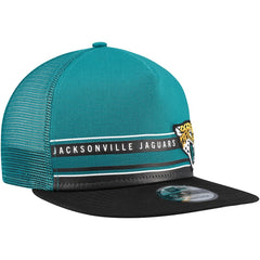 NFL Jacksonville Jaguars Half Stripe Trucker A-Frame 9FIFTY Snapback Hat