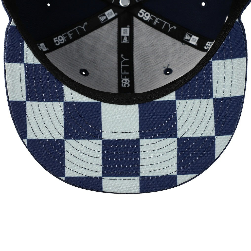 NFL New England Patriots Checkered Undervisor 59FIFTY Fitted Hat