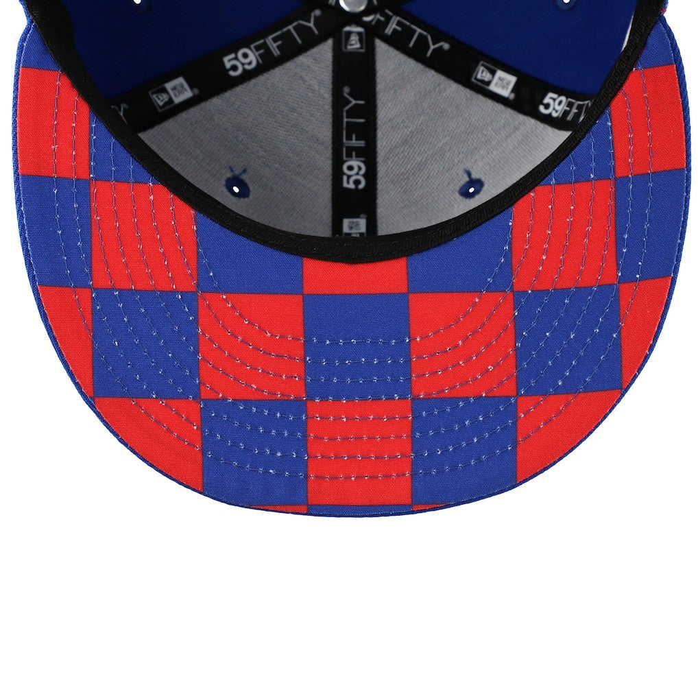 NFL New York Giants Checkered Undervisor 59FIFTY Fitted Hat
