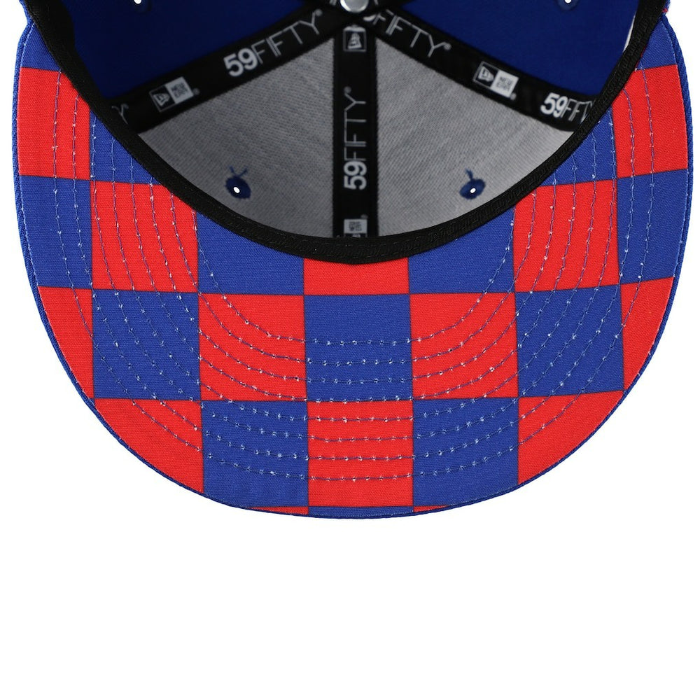 NFL New York Giants Checkered Undervisor 59FIFTY Fitted Hat