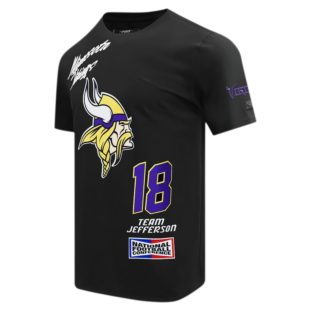 NFL Minnesota Vikings Justin Jefferson  Pro Standard Fast Lane Name & Number Player T-Shirt