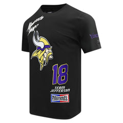 NFL Minnesota Vikings Justin Jefferson  Pro Standard Fast Lane Name & Number Player T-Shirt