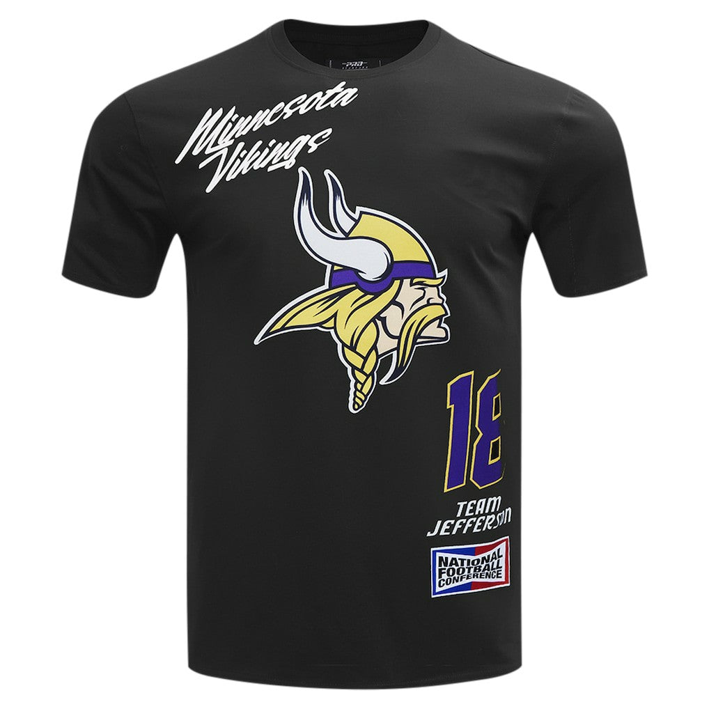 NFL Minnesota Vikings Justin Jefferson  Pro Standard Fast Lane Name & Number Player T-Shirt