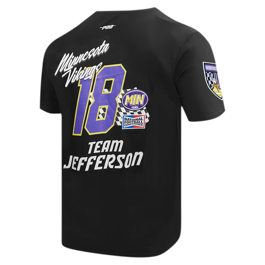 NFL Minnesota Vikings Justin Jefferson  Pro Standard Fast Lane Name & Number Player T-Shirt