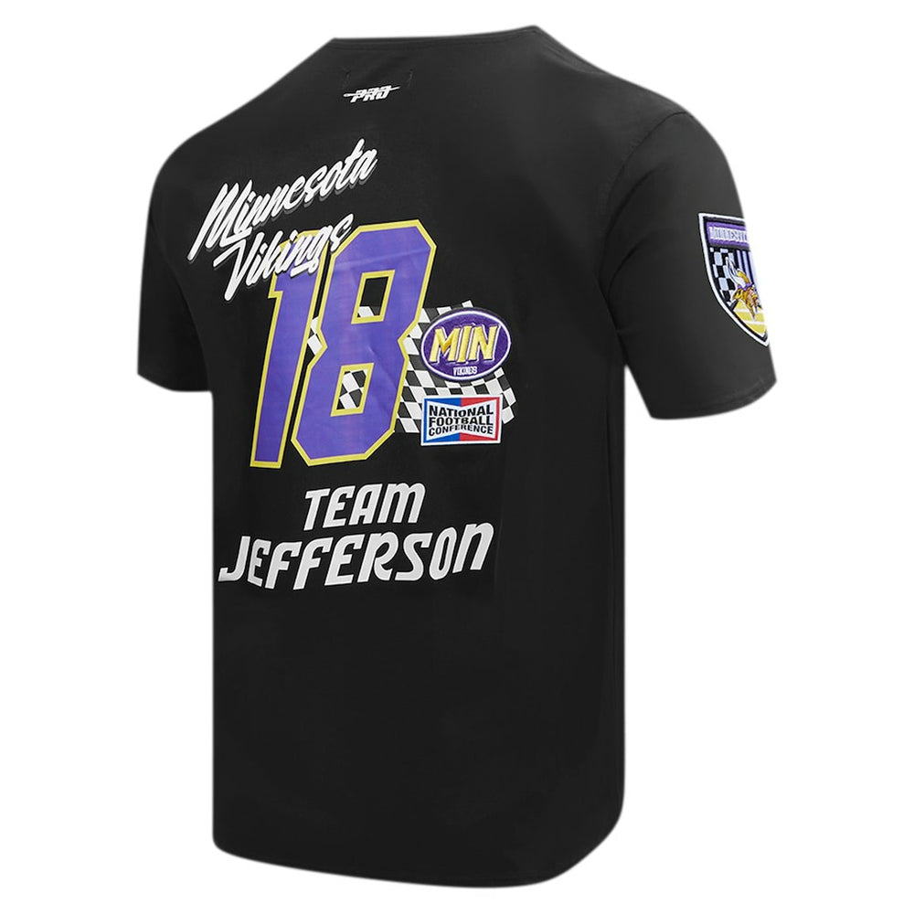 NFL Minnesota Vikings Justin Jefferson  Pro Standard Fast Lane Name & Number Player T-Shirt