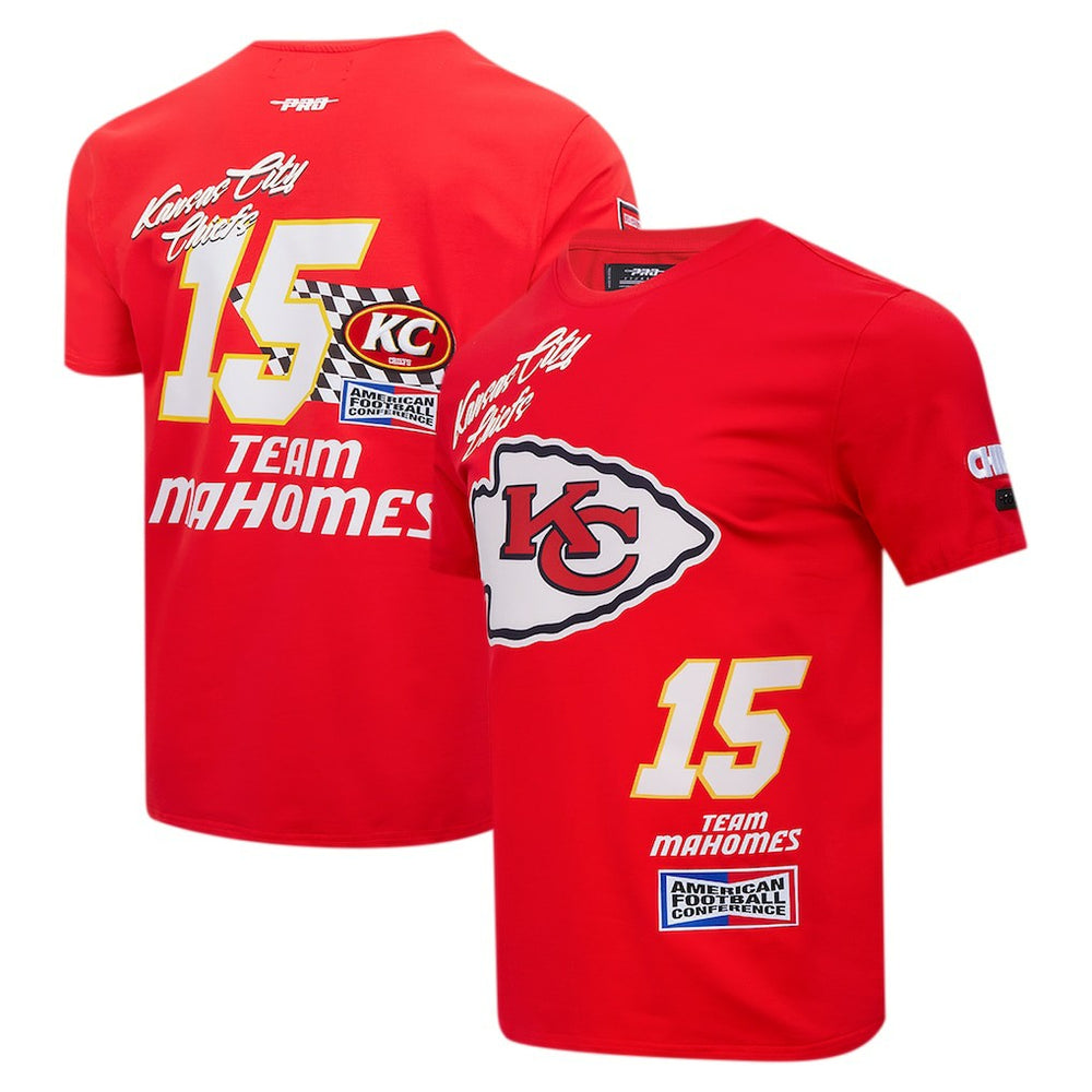 NFL Kansas City Chiefs Patrick Mahomes  Pro Standard Fast Lane Name & Number Player T-Shirt