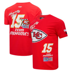 NFL Kansas City Chiefs Patrick Mahomes  Pro Standard Fast Lane Name & Number Player T-Shirt
