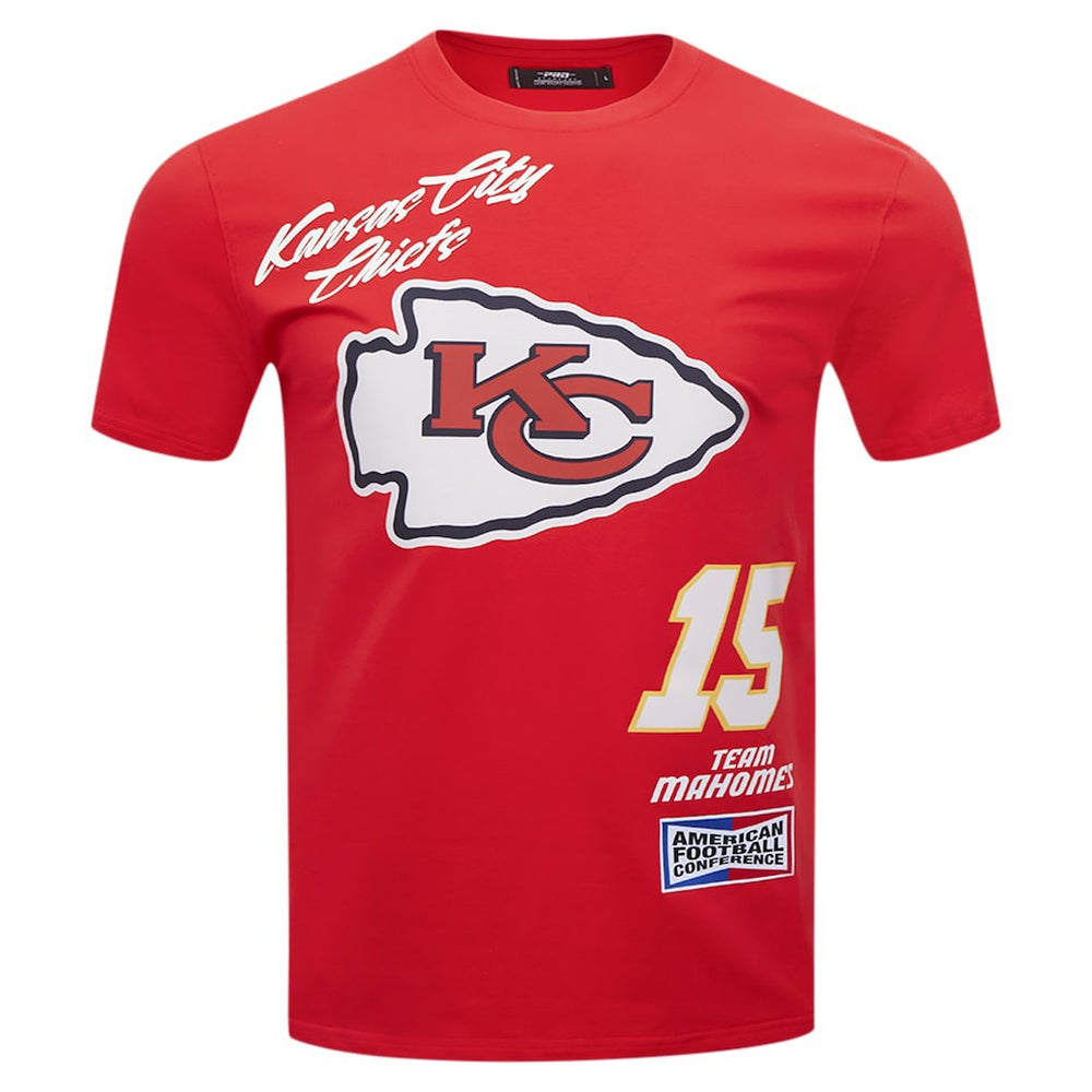 NFL Kansas City Chiefs Patrick Mahomes  Pro Standard Fast Lane Name & Number Player T-Shirt
