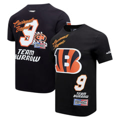 NFL Cincinnati Bengals Joe Burrow  Pro Standard Fast Lane Name & Number Player T-Shirt