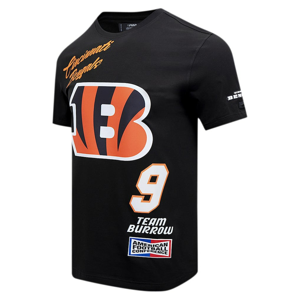 NFL Cincinnati Bengals Joe Burrow  Pro Standard Fast Lane Name & Number Player T-Shirt