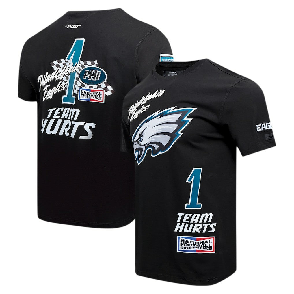 NFL Philadelphia Eagles Jalen Hurts  Pro Standard Fast Lane Name & Number Player T-Shirt