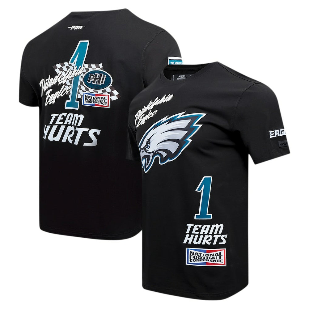 NFL Philadelphia Eagles Jalen Hurts  Pro Standard Fast Lane Name & Number Player T-Shirt