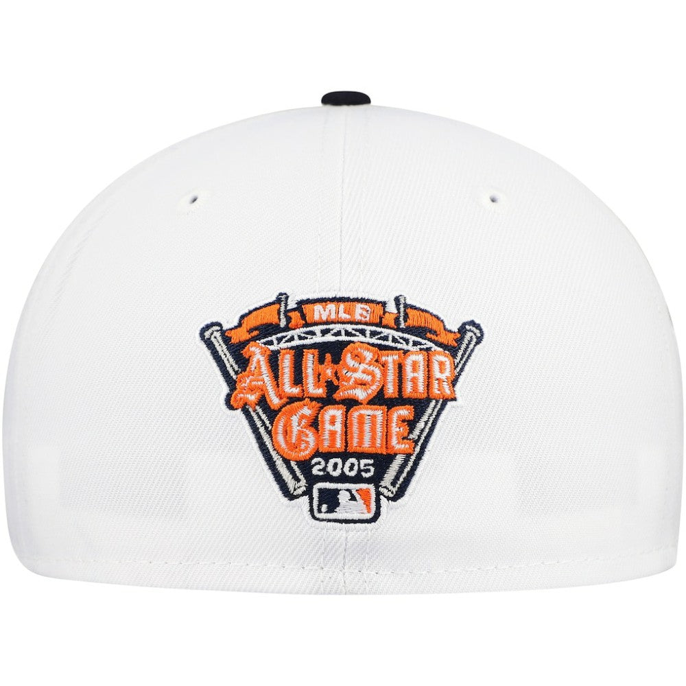 Detroit Tigers Major Sidepatch 59FIFTY Fitted Hat - White/Navy | New Era