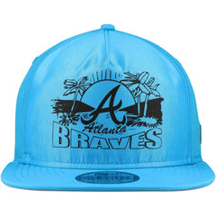 Atlanta Braves Neon Golfer Snapback Hat - Blue | New Era