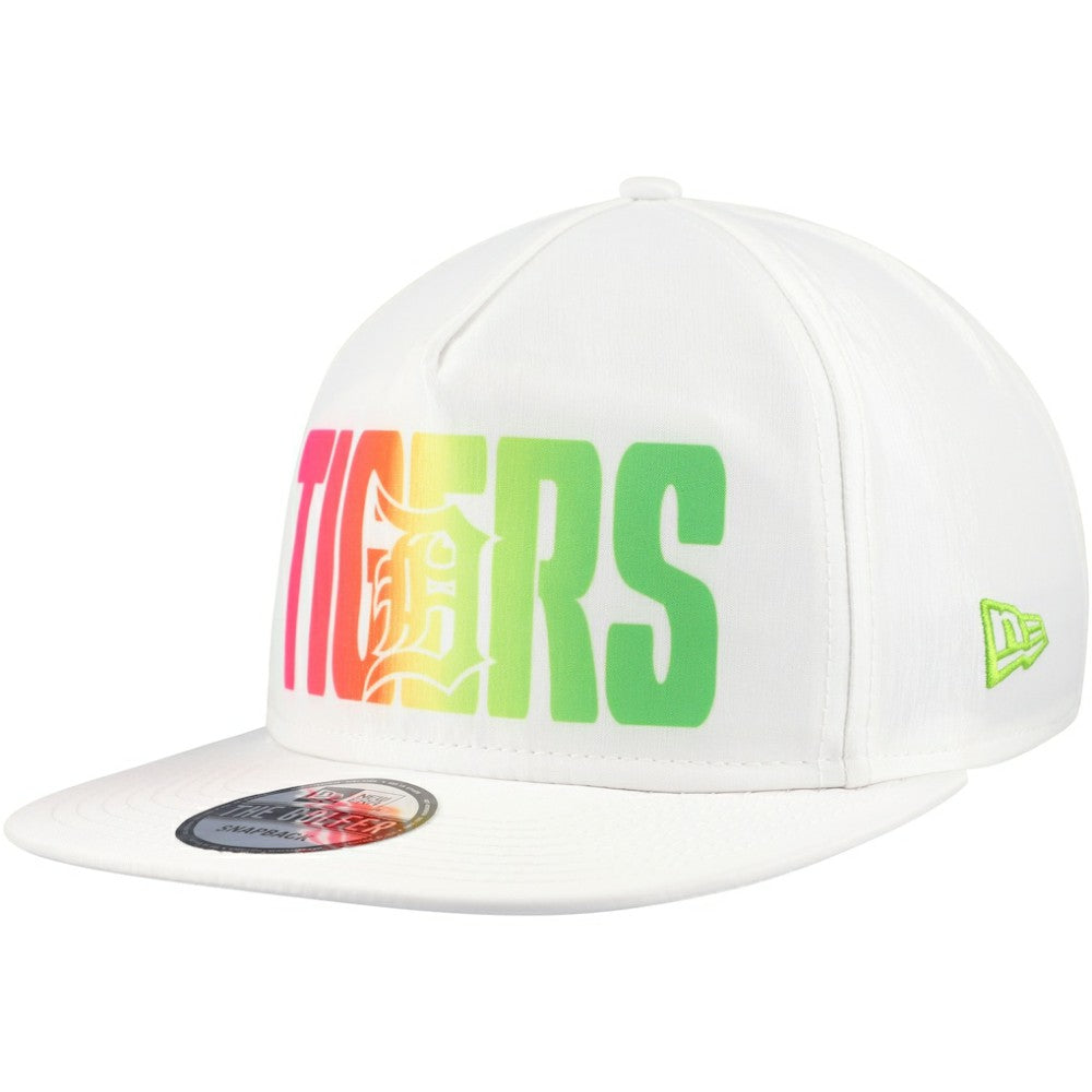 Detroit Tigers Spring Spectrum Golfer Snapback Hat - White | New Era