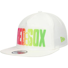 Boston Red Sox Spring Spectrum Golfer Snapback Hat - White | New Era