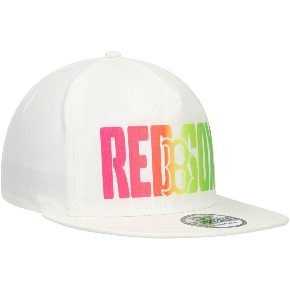 Boston Red Sox Spring Spectrum Golfer Snapback Hat - White | New Era