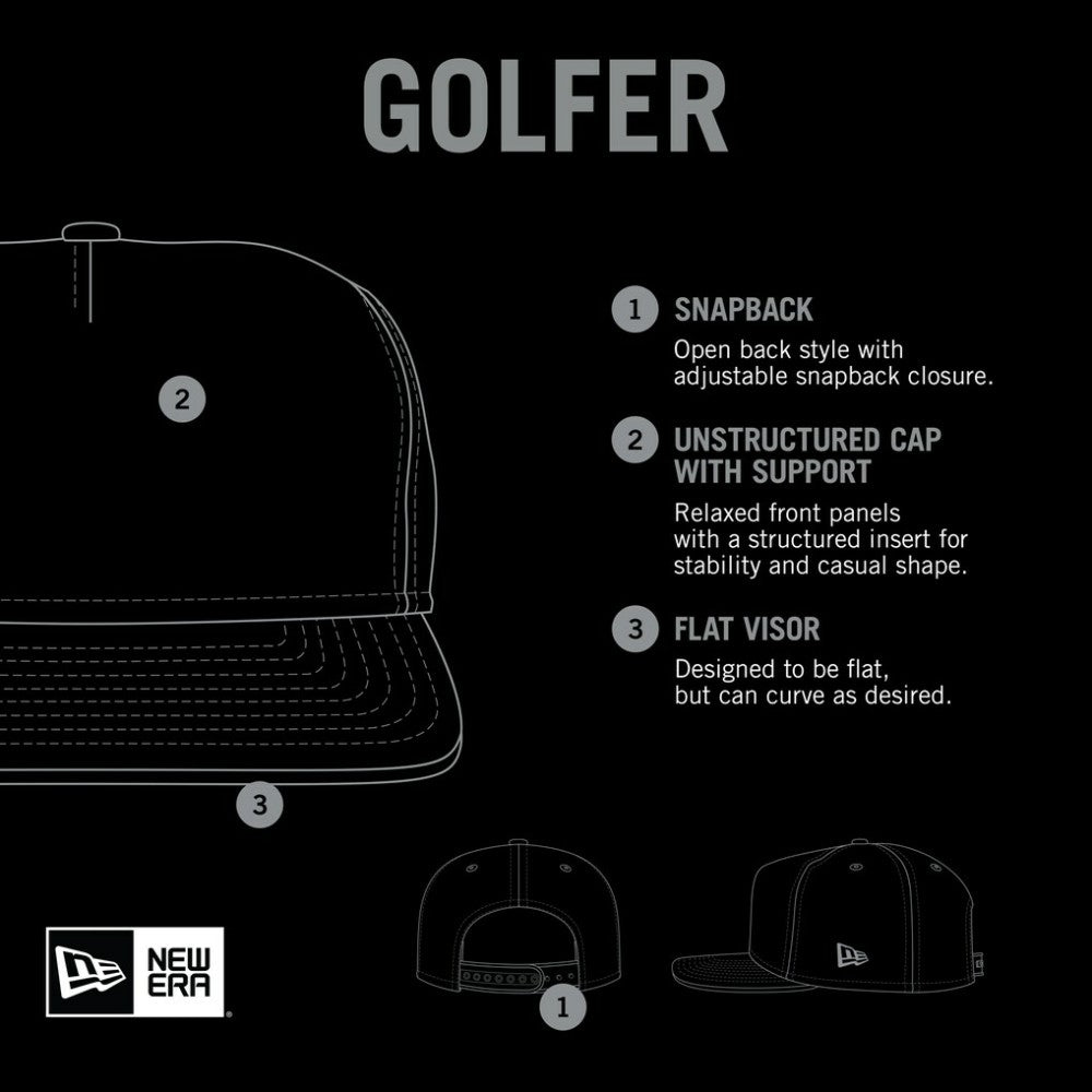 New York Mets Spring Spectrum Golfer Snapback Hat - White | New Era