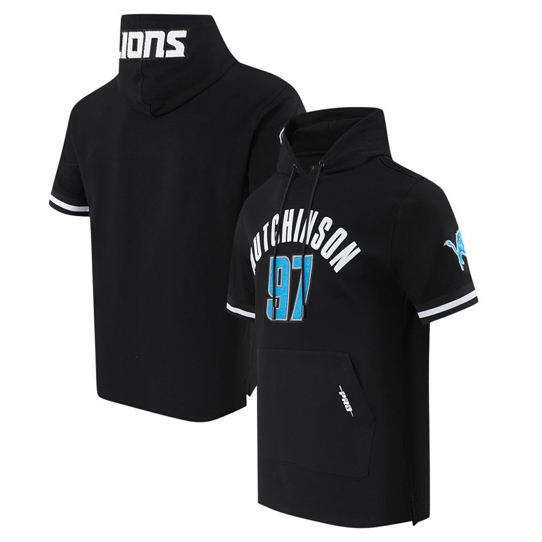 NFL Detroit Lions Aidan Hutchinson  Pro Standard Player Name & Number Hoodie T-Shirt