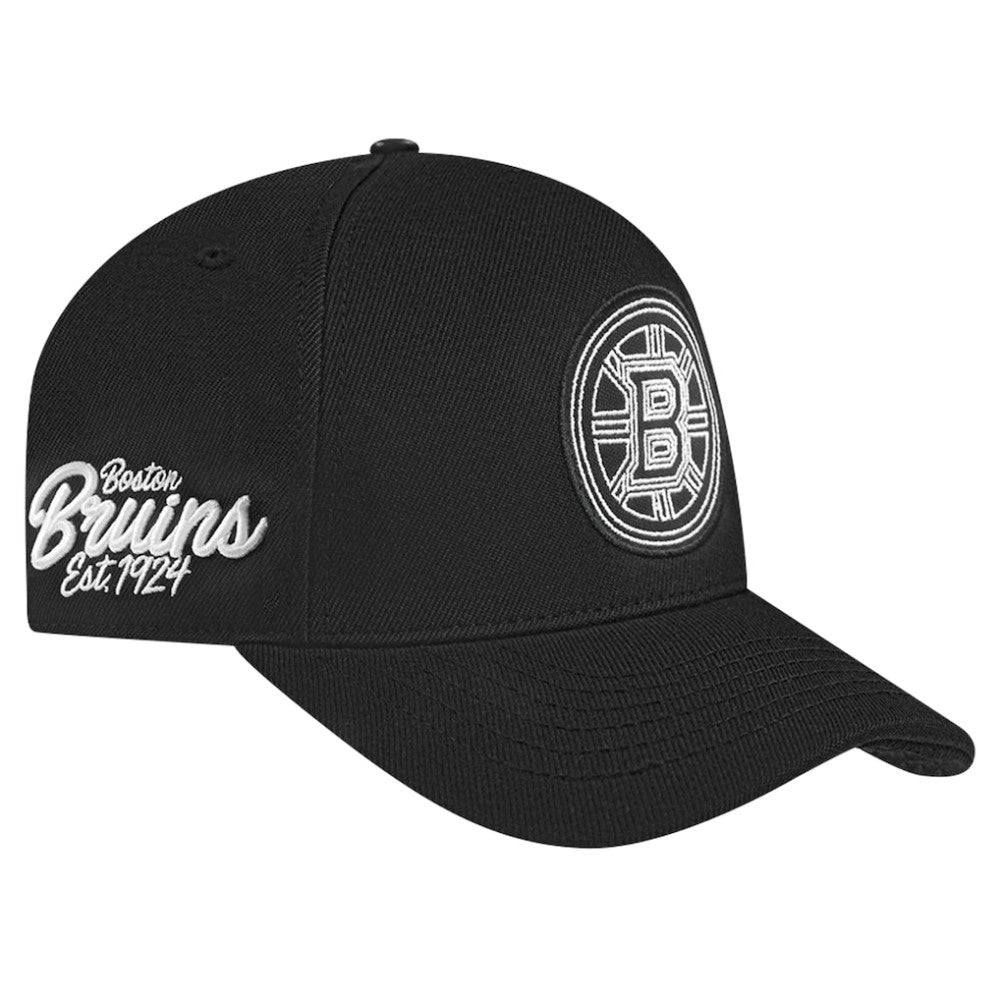 Boston Bruins Pro Standard Paint the City Pinch Front Snapback Hat
