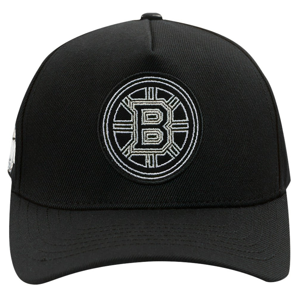 Boston Bruins Pro Standard Paint the City Pinch Front Snapback Hat