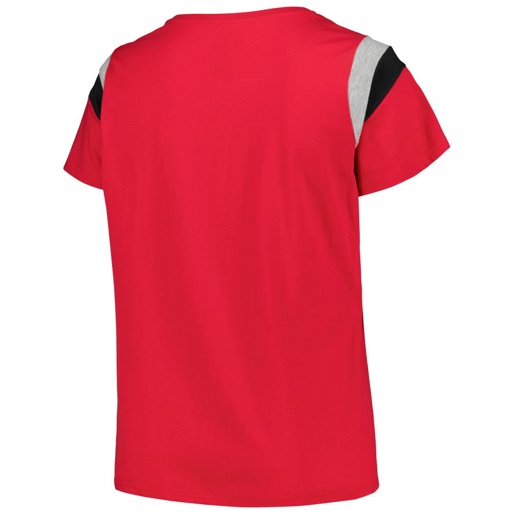 St. Louis Cardinals Profile Women's Plus Size Scoop Neck T-Shirt - Red