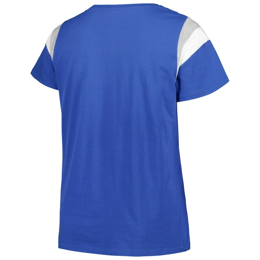 Los Angeles Dodgers Profile Women's Plus Size Scoop Neck T-Shirt - Royal