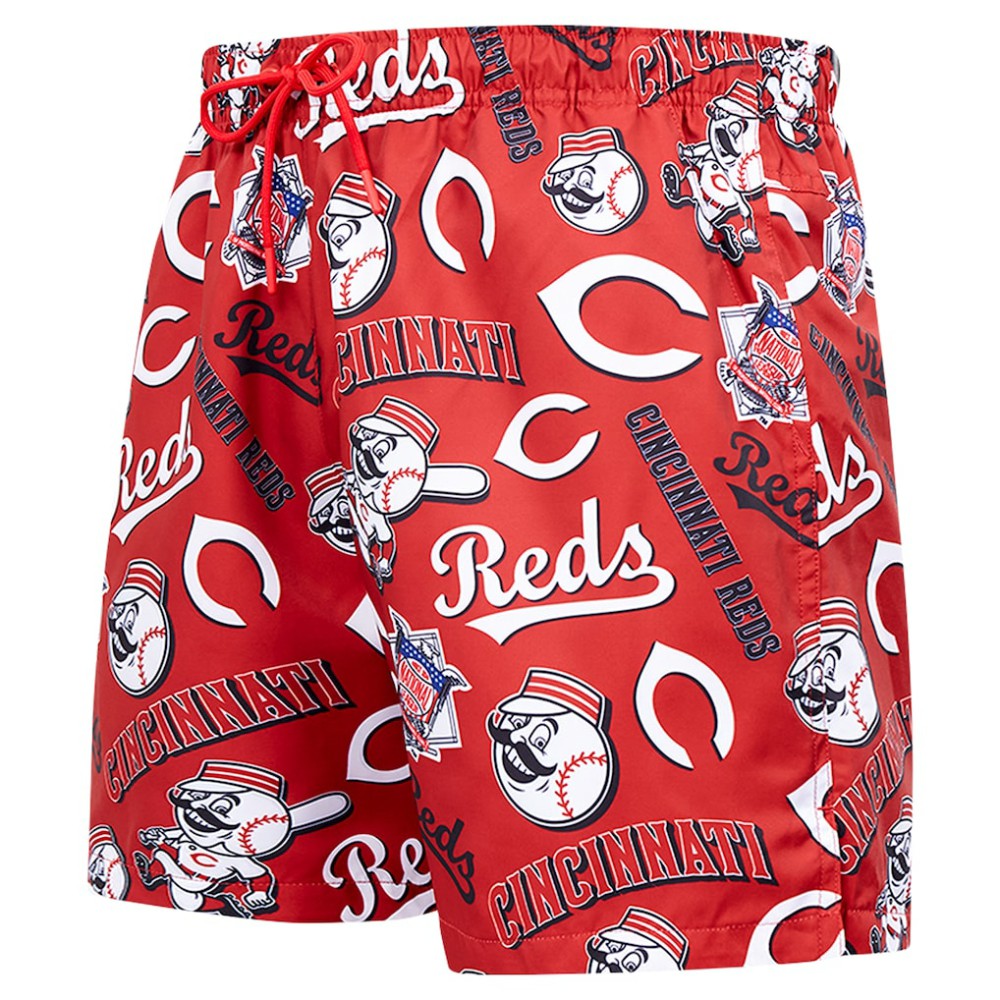 Cincinnati Reds Pro Standard Toss Logo Woven Shorts - Black
