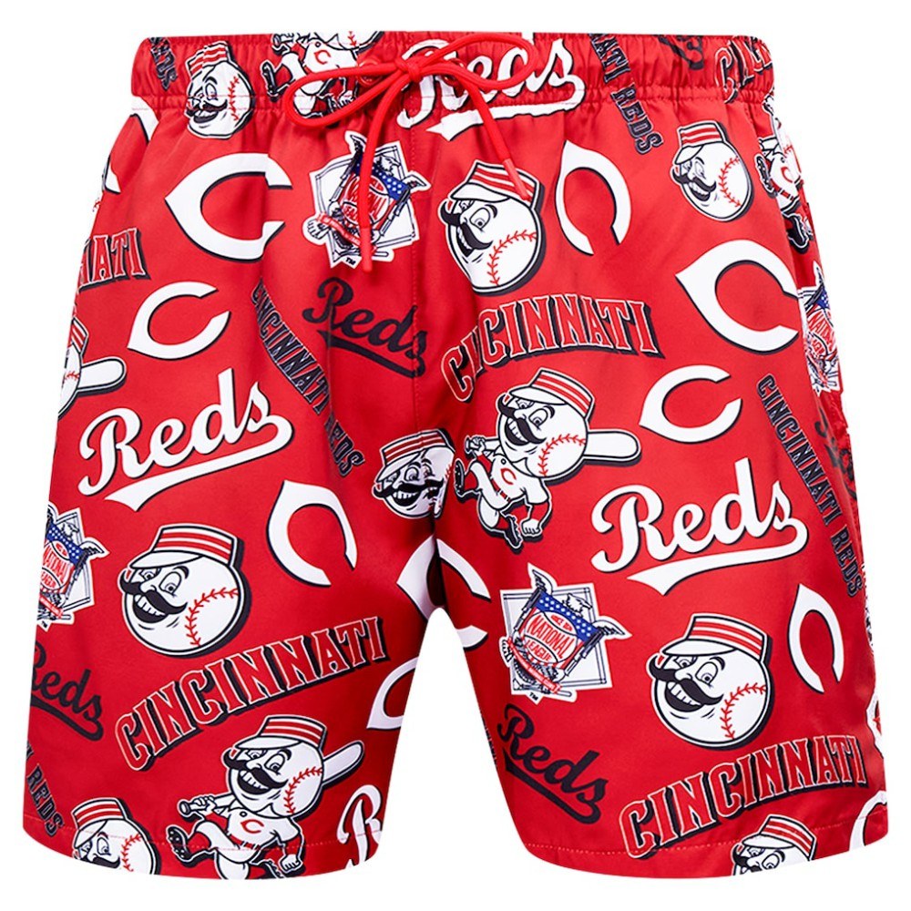 Cincinnati Reds Pro Standard Toss Logo Woven Shorts - Black