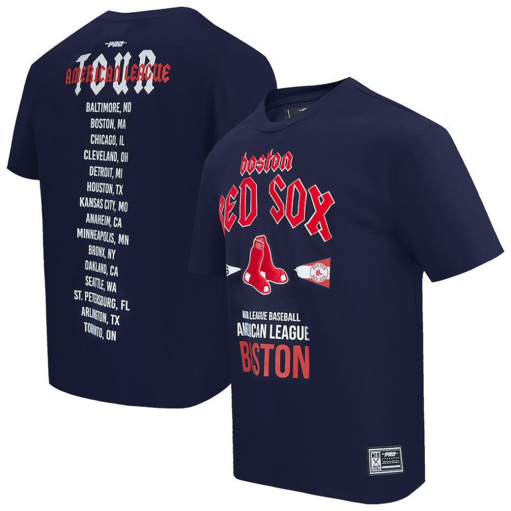 Boston Red Sox Pro Standard Oversized City Tour T-Shirt - Navy