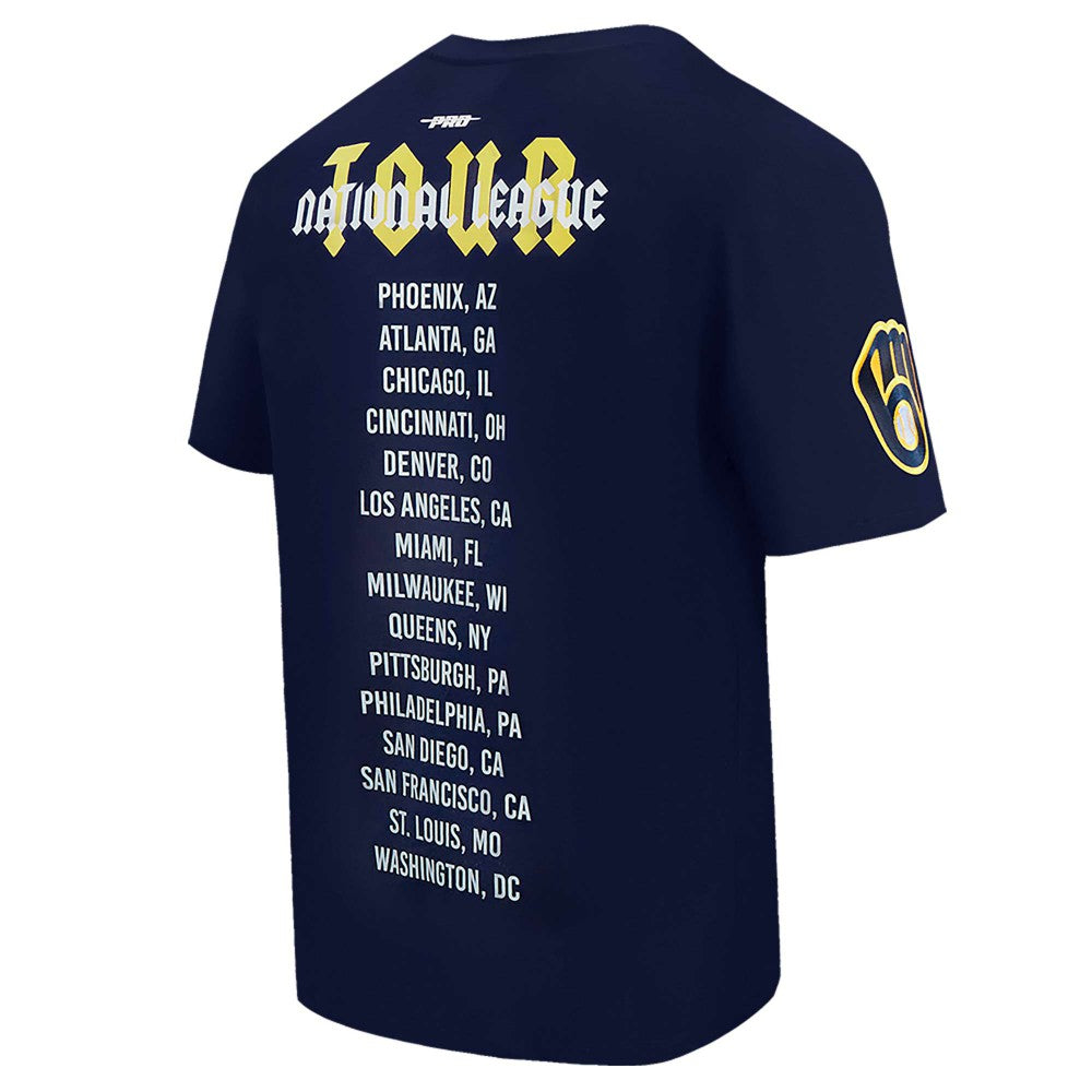 Milwaukee Brewers Pro Standard Oversized City Tour T-Shirt - Navy
