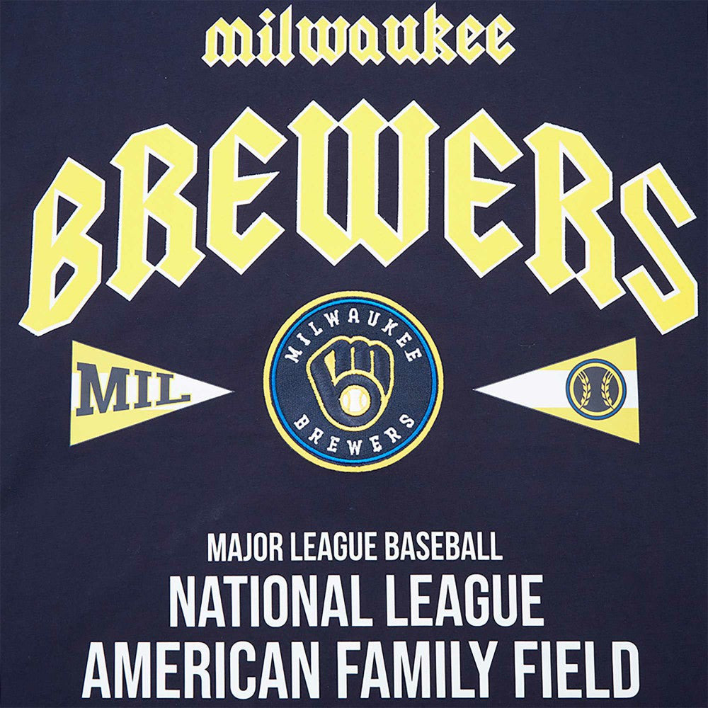 Milwaukee Brewers Pro Standard Oversized City Tour T-Shirt - Navy