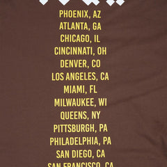San Diego Padres Pro Standard Oversized City Tour T-Shirt - Brown